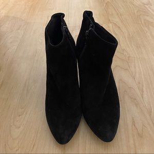 JCrew Black Suede Booties